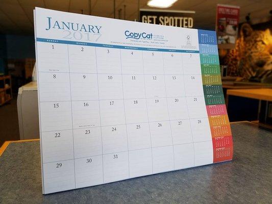 Kick off the new year with a fresh new desk calendar!