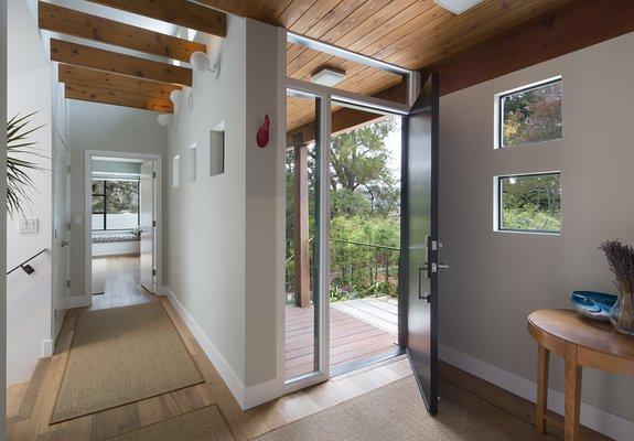 New front entry in San Rafael remodeled home.