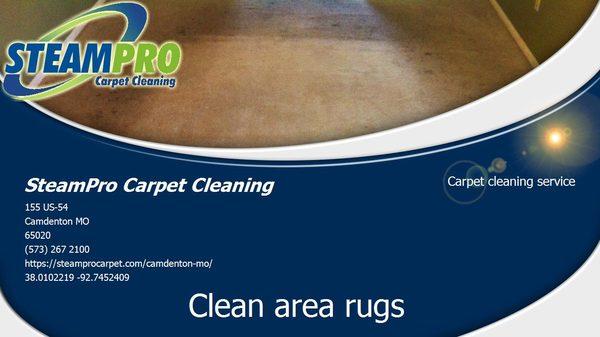 Clean area rugs