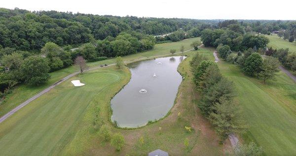 New pond on hole #8 - June 2021