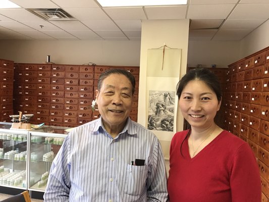 With Dr. Gu at uptown clinic