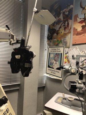 Eye exam room