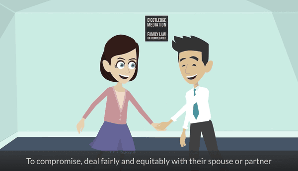 D'Cotledge Mediation promotes fair dealings between the couple.