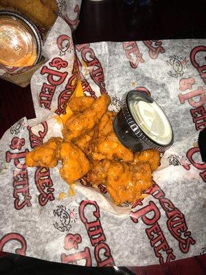 Boneless buffalo wings