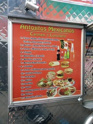 Gorditas, sopes, huaraches, tacos, etc,etc.