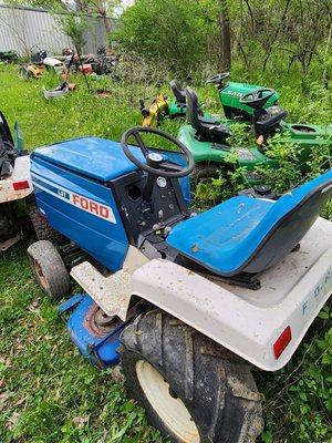 This is before the complete restoration of this FORD rider!