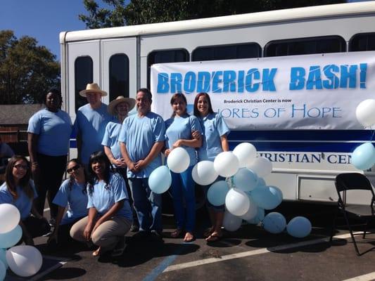 Our name change celebration, Broderick Bash, when we became Shores of Hope in October 2015.