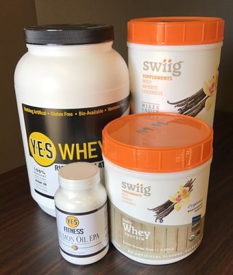 Protein Powders, Multi-Vitamins, Salmon Oil