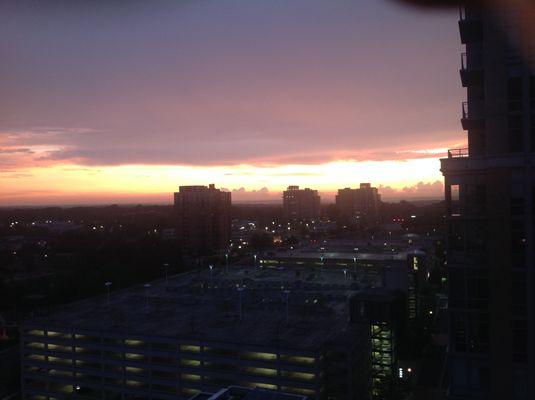 The view at night from our Midtown condo.