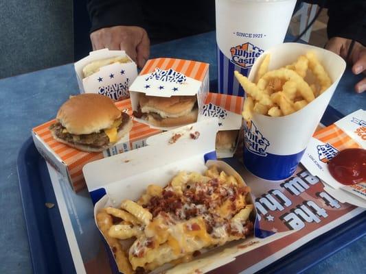 Loaded fries are the bomb at #whitecastle