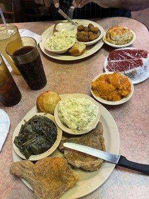 Pork Chop Plate and Country Fried Steak Plate