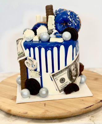 Custom Loaded Drip cake