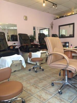 Relax while they do your mani/ pedi :)