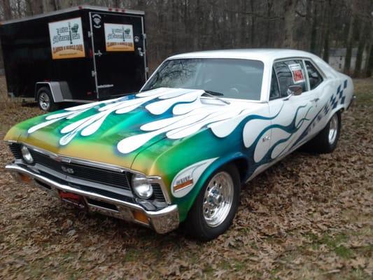 72 Nova Pro Street Race Car !