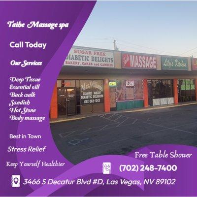 Taihe Massage Spa  3466 S Decatur Blvd #D, Las Vegas, NV 89102