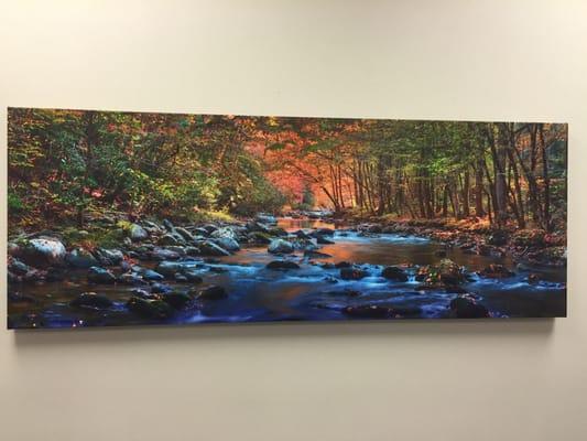 Love this painting in his waiting area!