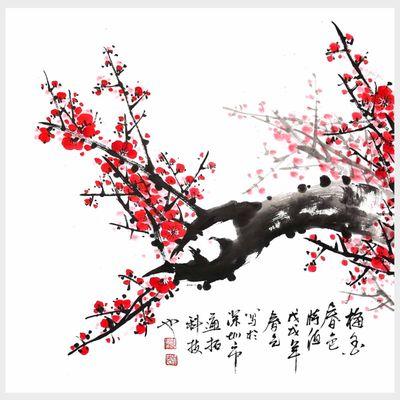 January's flower is the plum blossom, which symbolizes winter and signals the coming of spring. Represents perseverance and hope.