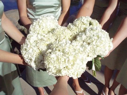 bridesmaids' bouquets