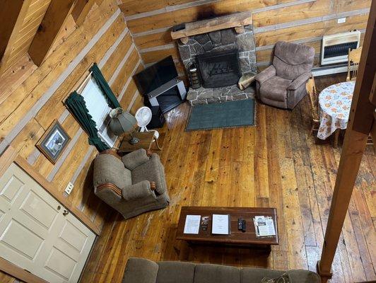 Living room in cabin three