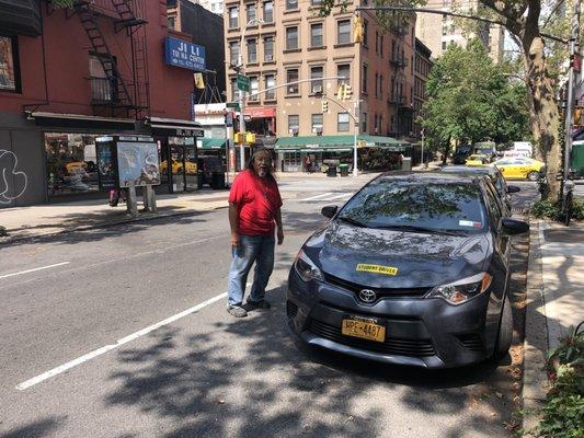 One of our NY state certified, seasoned and experienced driving instructors, Perry.