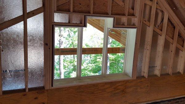 Custom order windows and crafted carpentry