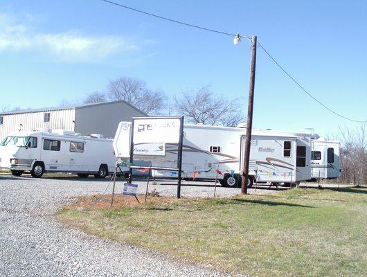 Cook's RV located on 2 acres with large indoor repair shop. Mobil service available.