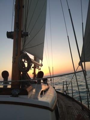 Sunset over the waters of Key West