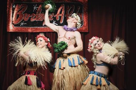 Angie Pontani, Tigger! and Helen Pontani performing in Burlesque-A-Pades