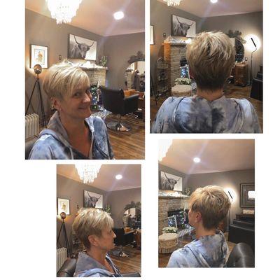 I love doing a pixie cut and she wears it so well !