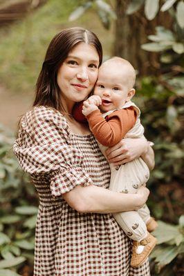 Mt Tabor family portrait session with Christy and Peter