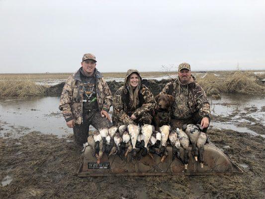 This was the 2nd hunt. Limits before breakfast.