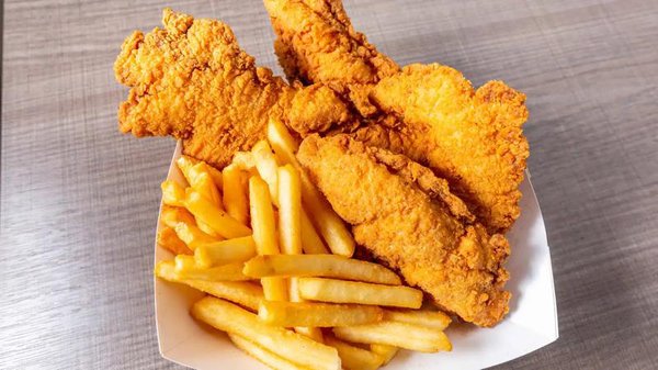 Chicken fingers and fries