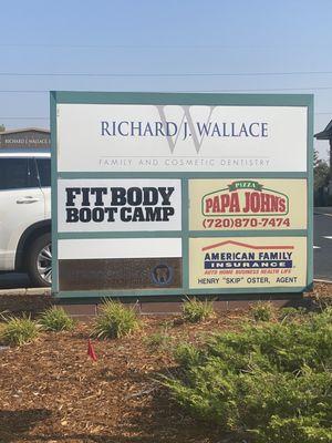 Fit body boot camp sign