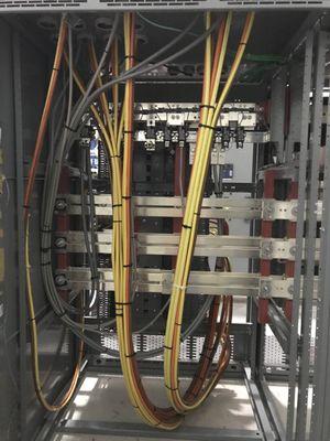 Inside a switch gear.