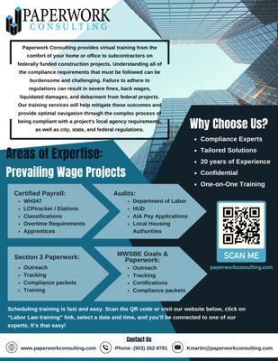 Subcontractor Training Flyer