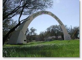 You can see the arch from Anderson Mill.