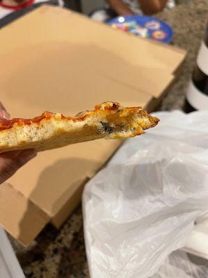 Mold in pizza!!