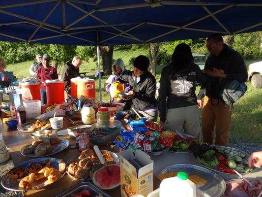 Breakfast spread & lunch fixins - they provide it all!