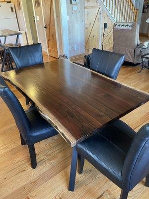 Dining table that is just the right size! And lovely!