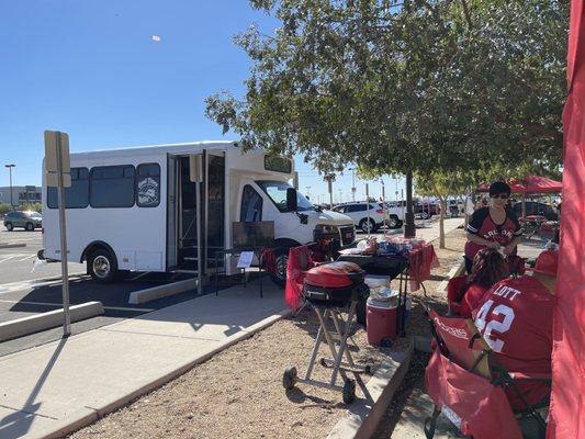 Tailgating while we wait...