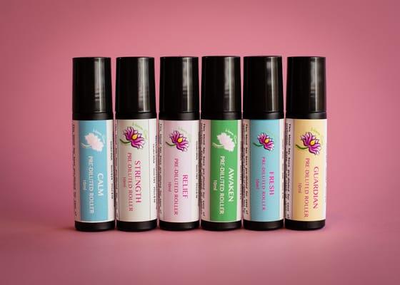 Roller Starter Kit -  Includes Calm, Strength, Relief, Awaken, Fresh, & Guardian blends