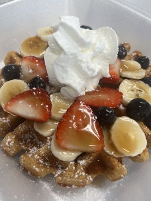 Fruit Explosion is a Delicious protein waffle.