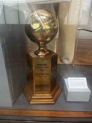 Dale Brown's coach of the year trophy