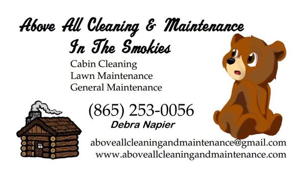 Above All Cleaning and Maintenance in The Smokies