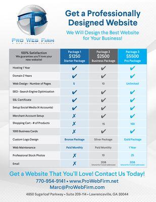 Web Design Packages