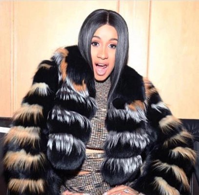 Cardi B wearing Just Hair USA 13x4 Frontal