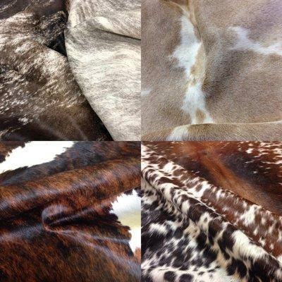 The Cow Pelt has a large selection of cowhide rugs on-hand at all times that consist of more than 100 different colorations and patterns.