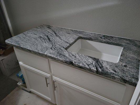 Bathroom granite.