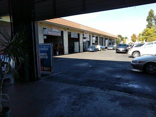 As others have noted, this is the smog test at the very end of the driveway, not the one closest to El Camino or the one in the middle.