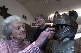 Mother (Luella) and Son (Darrel)...The Wight Family is a strong one. We face adversity with a coat of armor.
 
 No Pun Intended.